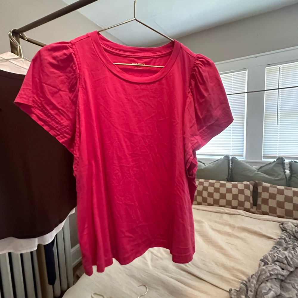 Hot Pink Frilly Shirt